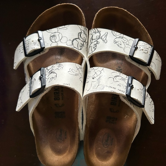 Birkenstock Shoes - Birkenstock Arizona White Disney Mickey Sandals